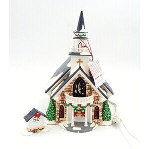 Department 56 The Original Snow Village Holy Spirit Church Lighted 55003 Box